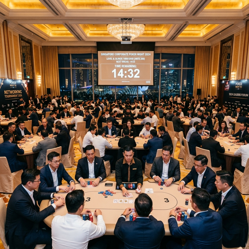 Corporate networking poker tournament Singapore